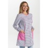 Bata maestra dyneke cuadro gris 8317209