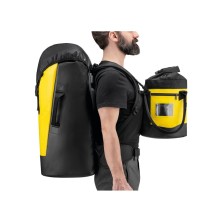 saco robusto petzl transport en amarillo/negro