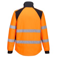 chaqueta softshell a.v. portwest cd875 en naranja/negro