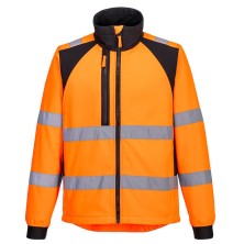 chaqueta softshell a.v. portwest cd875 en naranja/negro