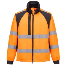 chubasquero portwest cd861 en naranja/negro