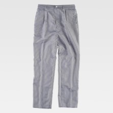 pantalon workteam b1426 en blanco/negro