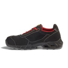 zapatilla diadora shark engine low s1ps en negro/rojo