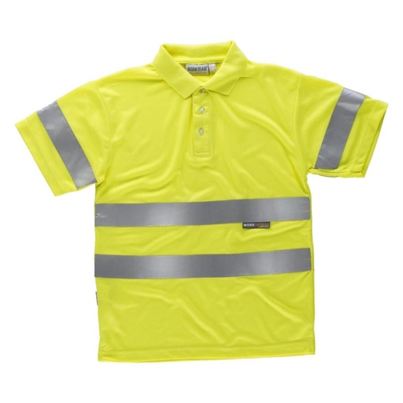 Polo mc alta visibilidad workteam c3880