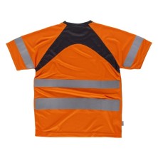 camiseta a.v. workteam c2941 en naranja/negro