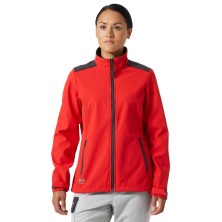 chaqueta mujer helly hansen manchester 2.0 74241 en rojo alerta/ebano