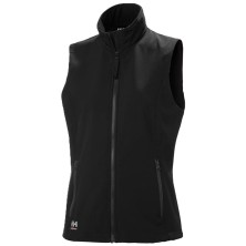 chaleco softshell mujer helly hansen manchester 2.0 74242 en gris melange/ebano