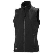 chaleco softshell mujer helly hansen manchester 2.0 74242 en gris melange/ebano