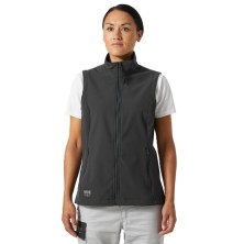 chaleco softshell mujer helly hansen manchester 2.0 74242 en gris melange/ebano