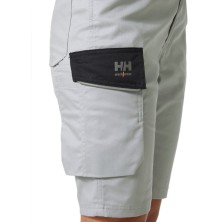 bermuda mujer helly hansen machester 77535 en gris niebla/ebano
