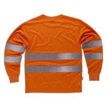 camiseta a.v. m/l workteam c3933 en naranja a.v.