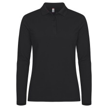 polo m/l mujer clique manhattan 028253 en negro