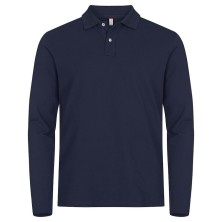 polo m/l clique stretch premium 028262 en blanco