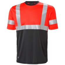 camiseta a.v. m/c helly hansen addvis 79254 en rojo/ebano