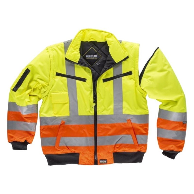 Cazadora piloto alta visibilidad workteam c3736