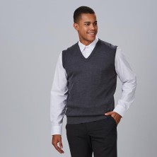 chaleco garys pico 102200 en gris marengo