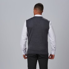 chaleco garys pico 102200 en gris marengo