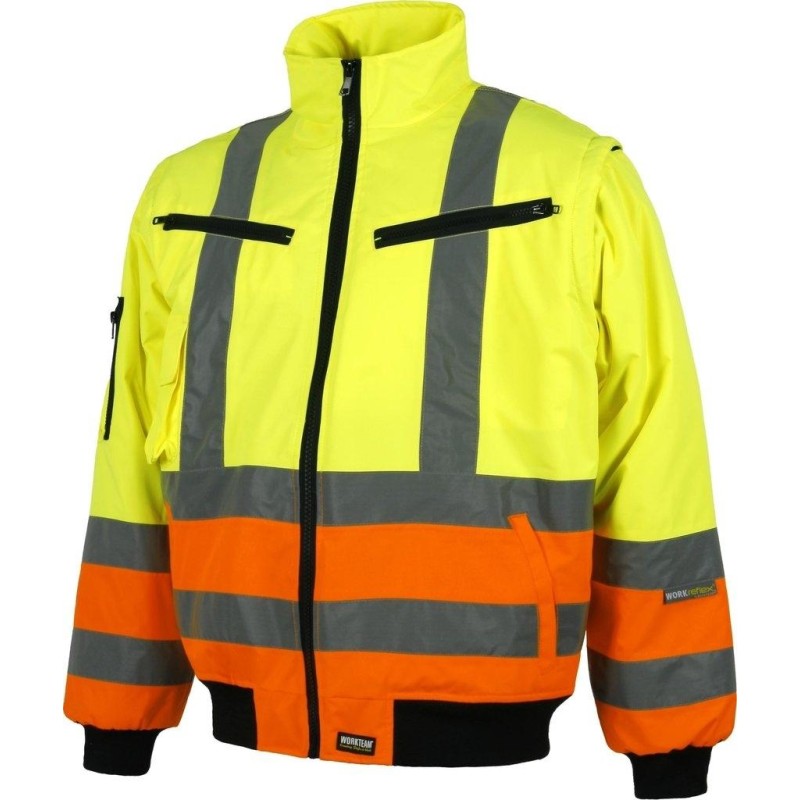 Cazadora piloto alta visibilidad workteam c3736