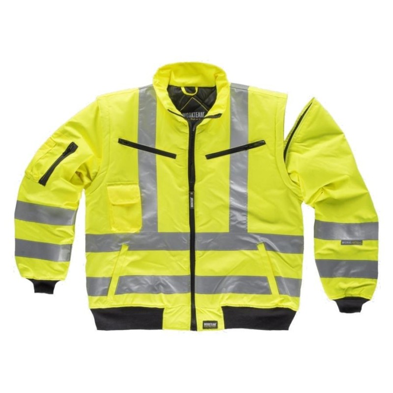 Cazadora piloto alta visibilidad workteam c3720