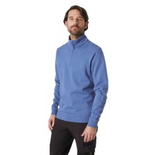 sudadera helly hansen classic half zip 79325 en azul piedra