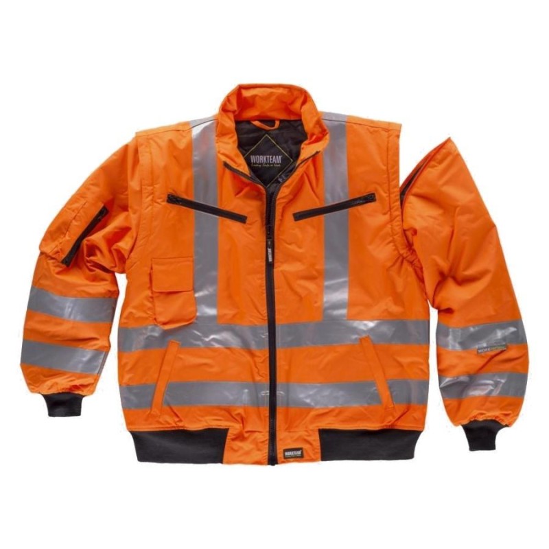 Cazadora piloto alta visibilidad workteam c3720
