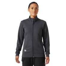 sudadera mujer helly hansen classic zip 79321 en gris oscuro