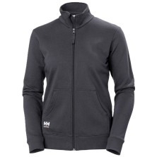 sudadera mujer helly hansen classic zip 79321 en gris oscuro