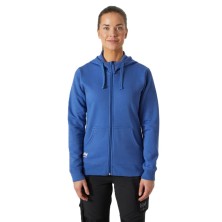 sudadera mujer helly hansen classic zip 79323 en azul piedra