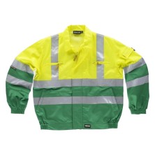 cazadora a.v. workteam c3311 en verde/amarillo