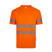 camiseta a.v. m/c velilla 305632 en naranja fluor