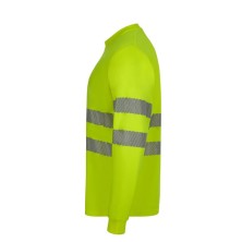 camiseta a.v. m/l velilla 305634 en amarillo fluor
