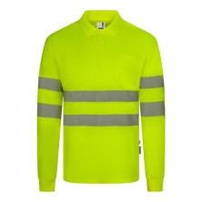 polo a.v. velilla 305534 en amarillo fluor