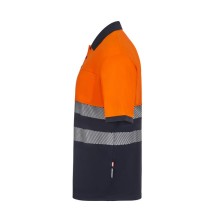 polo a.v. velilla 305533 en marino/naranja fluor