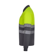polo a.v. velilla 305535 en gris/amarillo fluor
