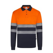 POLO A.V. M/L VELILLA GRS BICOLOR RS 305535