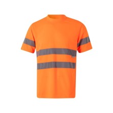 camiseta a.v. m/c velilla 305602 en naranja fluor