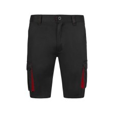 bermuda velilla stretch 103034s en negro/rojo