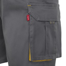 bermuda velilla stretch 103034s en gris/amarillo