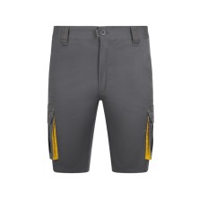 bermuda velilla stretch 103034s en gris/amarillo