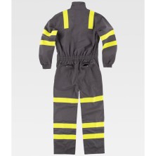 buzo workteam c5096 en gris/amarillo a.v.