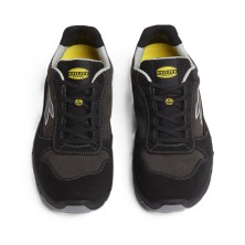 zapatilla diadora run low met free s3l en negro/gris antracita