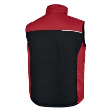 chaleco delta plus fidji3 en negro/rojo