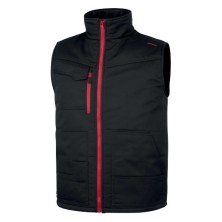 chaleco delta plus stockton3 en negro/rojo