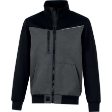 sudadera delta plus swabi en gris/negro