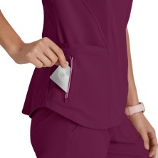 casaca mujer grey's anatomy carly top grst124 en vino