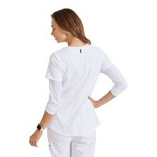 casaca mujer grey's anatomy carly top grst124 en blanco
