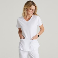 casaca mujer skechers breeze sk101 en blanco