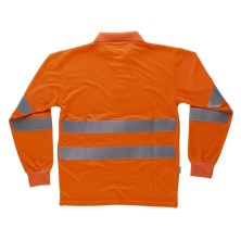 polo a.v. workteam c3833 en naranja fluor