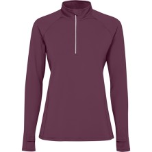 sudadera mujer roly estambul 1033 en rojo ciruela