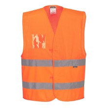 chaleco a.v. portwest c494 en naranja